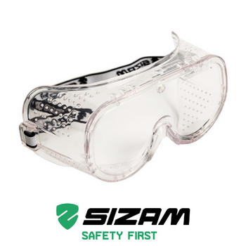 Очки защитные закрытого типа с прямой вентиляцией 2610 Sizam Vision прозрачный 35054