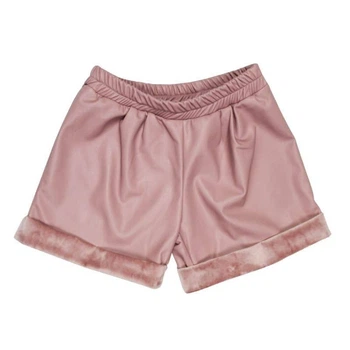 Шорты теплые эко-кожа Best Kids 3515 Пудра 98 см