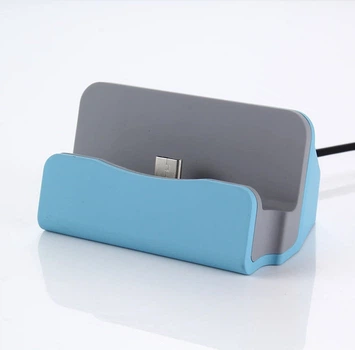 Док-станция MyGadget Charge+Sync Dock USB Type-C BLUE