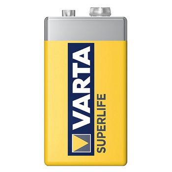 Батарейка Varta Superlife 6F22 Zinc-Carbon 9V Krona Yellow