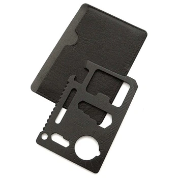 Карта-мультитул Survival Tool Card with Pouch Чорна