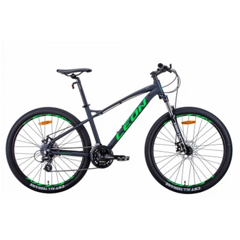 Велосипед Leon 27,5" XC-90 рама-16,5" 2021 Graphite/Green (OPS-LN-27.5-087)