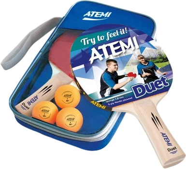 Набор для настольного тенниса Atemi Duet (2 р + 3 м + чехол) (NTT20021)