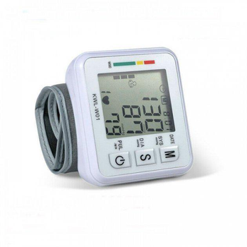 Тонометр электронный напульсный на запястье на батарейках Blood Pressure Monitor W 01