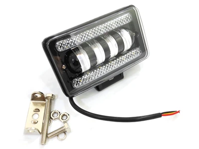 Додаткові світлодіодні фари LED Лідер 60W Premium ДХО лінза прямокутні ближній