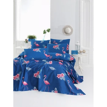 Покрывало пике Lotus Home Perfect Flamingo голубой 160*235 (svt-2000022271349)
