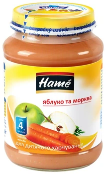 Пюре Hame яблуко та морква 190 г (bc-345411)