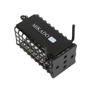 Годівниця Mikado фидерная квадратна з грунтозацепов з дном 70g. 1шт чорна (AMKZ-01-70-B)