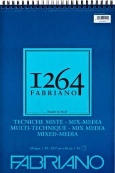 Альбом Fabriano 1264&nbsp;Mix Media А3 300г/м2&nbsp;на спирали&nbsp;30 листов (8001348212102)
