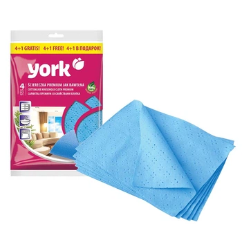 Салфетка для уборки YORK PREMIUM хлопок 020310 5 шт 35 х 50 см