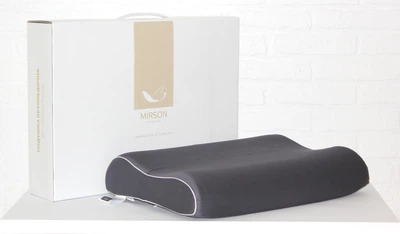 Подушка ортопедическая MirSon №7110 Elite Delicate Satin Iron Grey Aero 58х40х10.5 (2200003400571)
