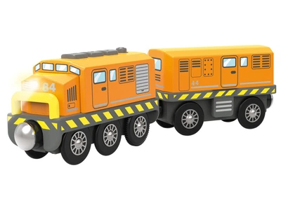 Локомотив с вагоном для деревянной железной дороги Playtive Train Tomas Германия