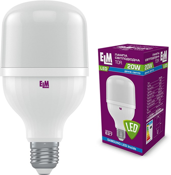 Світлодіодна лампа ELM TOR 20W E27 6500K PA 20S (18-0188)