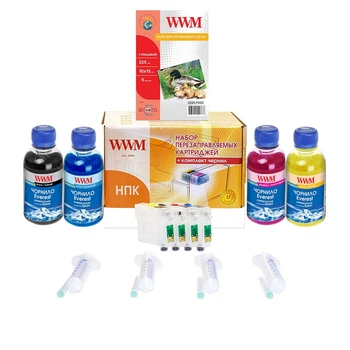 ПЗК Перезаправляемые Картриджи для Epson Stylus Office BX305F WWM 4х100г RC.T128Р