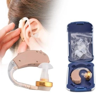 Усилитель слуха заушной Axon V-168, аналоговый слуховой аппарат (слуховий апарат) (1008427-Beige)