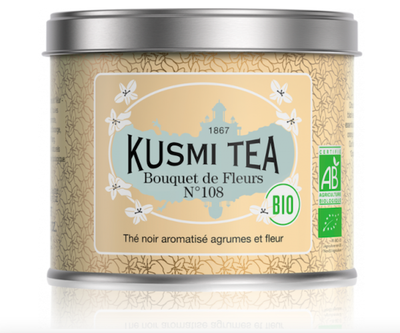 Чорний органічний чай Kusmi Tea Bouquet of Flowers N° 108 ж/б 100 г