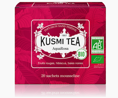 Трав'яний чай органічний Kusmi Tea Aqua Rosa у пакетиках 20 шт