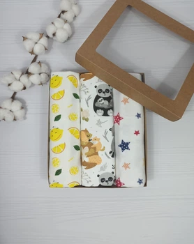 Набор пеленок для новорожденных: непромокаемые и фланелевые a.l.babybox Мамины объятия Разноцветный