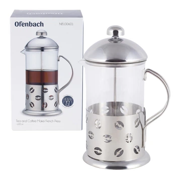 Заварник френчпресс нержавеющая сталь 600ml для чая и кофе KL226212 Kamille