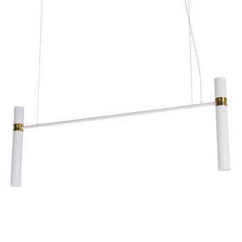Люстра Tube chandelier, PikArt арт. 5299 Золотий/білий 150 см