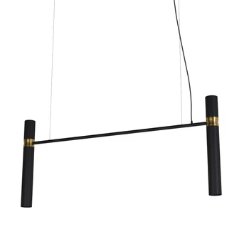 Люстра Tube chandelier, PikArt арт. 5299 Золотий/чорний 120 см