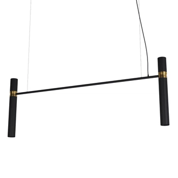 Люстра Tube chandelier, PikArt арт. 5299 Золотий/чорний 150 см