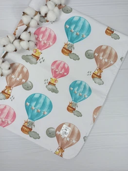 Детская непромокаемая пеленка 50х80 a.l.babybox Воздушные шары Разноцветный