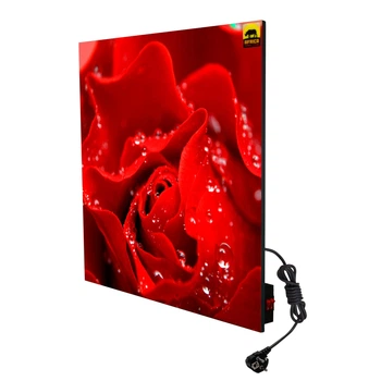 Керамическая электронагревательная панель AFRICA A700 с эко-конвекцией, с рисунком (flowers-043)