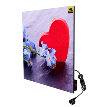 Керамическая электронагревательная панель AFRICA A700 с эко-конвекцией, с рисунком (flowers-060)