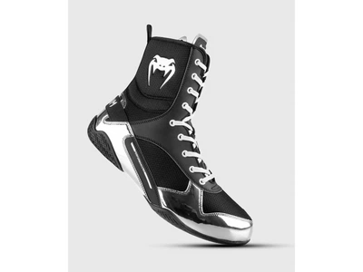 Боксерки VENUM Elite Boxing Shoes US 11,5 (43,5) чорний/сріблястий (4777)