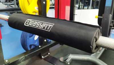 Накладка на гриф EasyFit Comfort 75 черная для тяжелой атлетики (мягкая, смягчающая подкладка для штанги, защита для шеи и плеч) EFSNGBK
