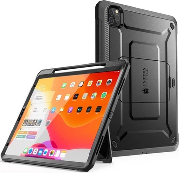 Противоударный чехол-книжка с защитой экрана SUPCASE UB Pro Full Body Case for iPad Pro 12.9 (2018 | 2020) - Black