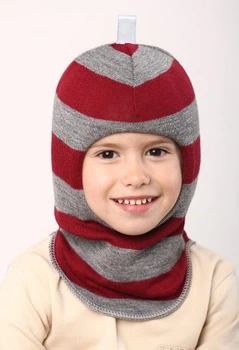 Зимняя шапка шлем Beezy для мальчика 1405-44-22 Дино р. 3 (54-56 см)