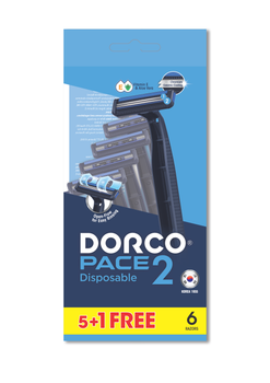 Dorco Pace 2 Одноразова чоловіча бритва з 2 лезами 6 шт (8801038592145)