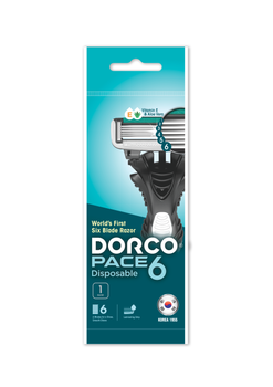 Dorco Бритва PACE одноразова для чоловіків з 6 лезами 1 шт (8801038583433)