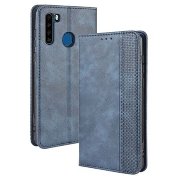 Чехол-книжка Deexe Retro Style для Blackview A80 Pro / A80 Plus - Blue