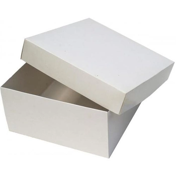 Коробка (200 х 200 х 100), подарочная, белая Упаковочка # 503