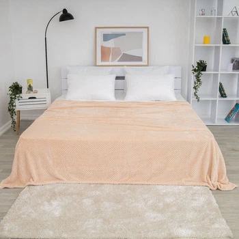 Плед Colorful home Бамбук 210X230см Светло-персиковый