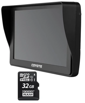 GPS навигатор COYOTE 760 Convoy Star 128mb 4gb 7 дюймов с Картами для легкового и грузового транспорта + MicroSD карта памяти 32GB