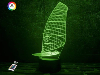 Ночник-светильник 3D "Парусник" 28х13 см 3DTOYSLAMP (2000002618539)