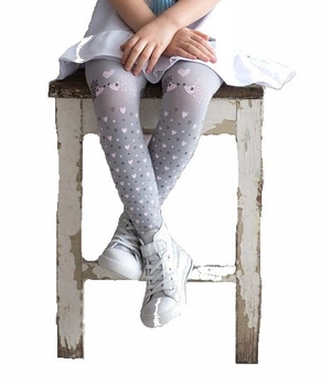 Колготи дитячі з малюнком PIXIE KNITTEX р.80-86 (сірі)