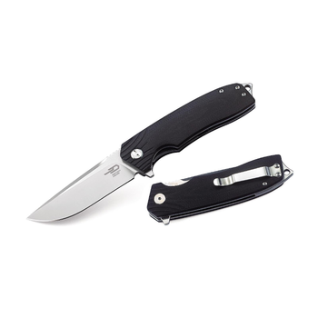 Карманный туристический складной нож Bestech Knife Lion Black BG01A
