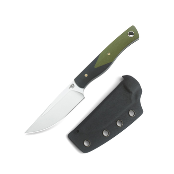 Карманный туристический нож Bestech Knife HeidiBlackSmith Black and Green BFK01A