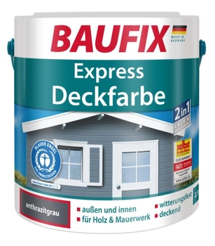 Універсальна екологічна фарба BAUFIX Express Deckfarbe Біла (Ral 9010) 2,5л