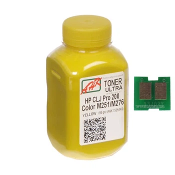 Тонер и Чип для HP Color LaserJet Pro 200 M251, M251n, M251nw АНК Yellow 60г 1505160