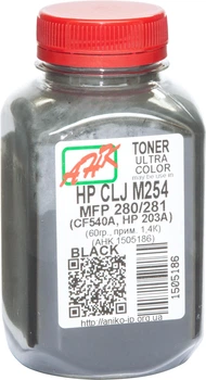 Тонер для HP 203A Black (CF540A) АНК Black 60г 1505186
