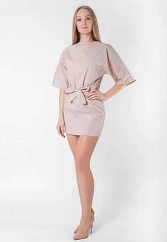 Женское платье Подіум Aves 25864-BEIGE S Бежевый