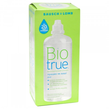 Розчин для контактних лінз Bausch & Lomb Biotrue 120 ml + контейнер