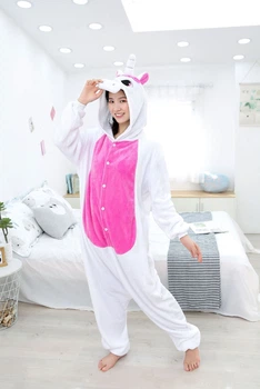 Піжама кігурумі Kigurumi Єдиноріг з крилами Білий з рожевим XL 175-185 см. (1012/1)