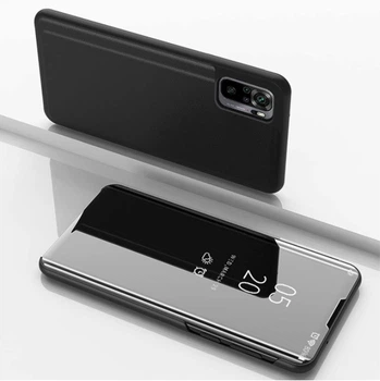 Чехол-книжка Mirror для Xiaomi Redmi Note 10 / Note 10S Зеркальная Черный